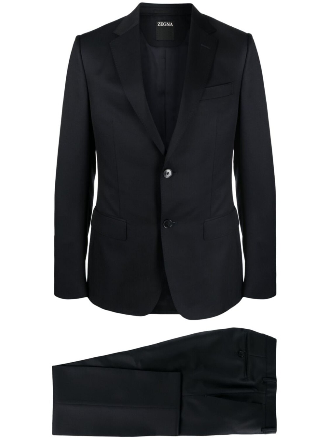 

Zegna костюм с однобортным пиджаком, синий
