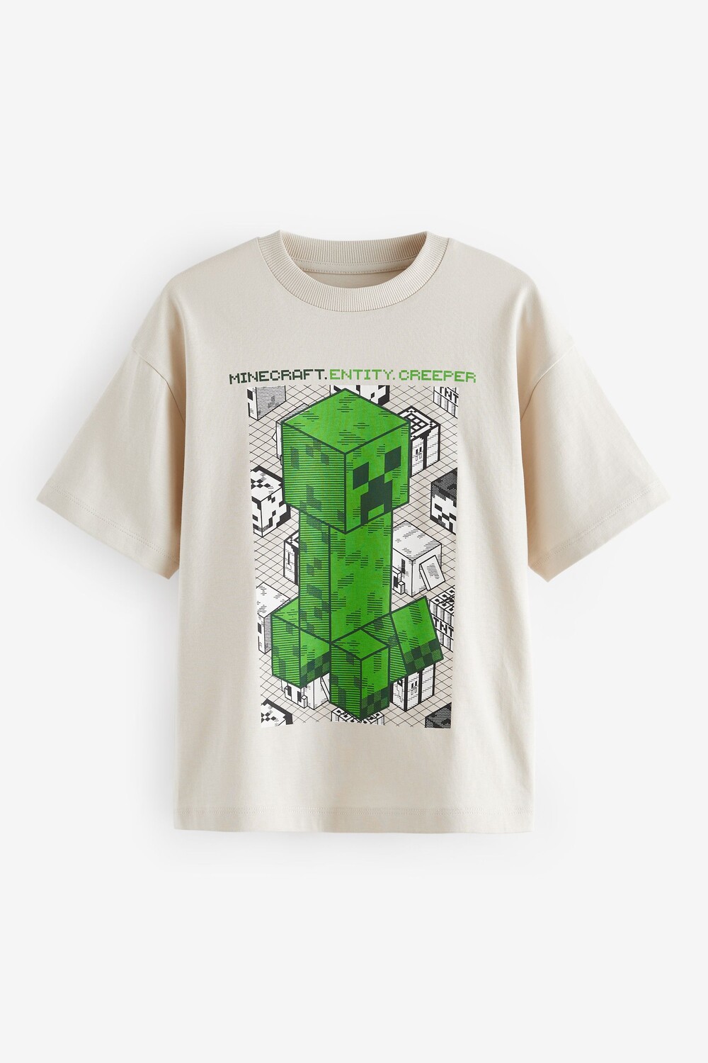 

Футболка Minecraft из 100% хлопка с лицензией (3 16 лет) Next, серый