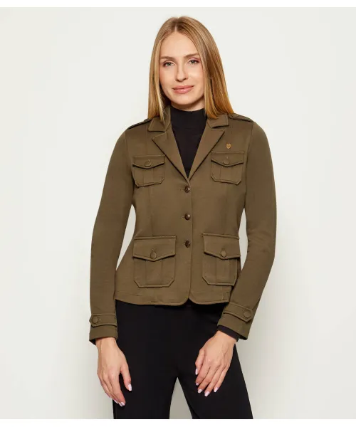 

Элегантный жакет Slim fit Aeronautica Militare, зеленый