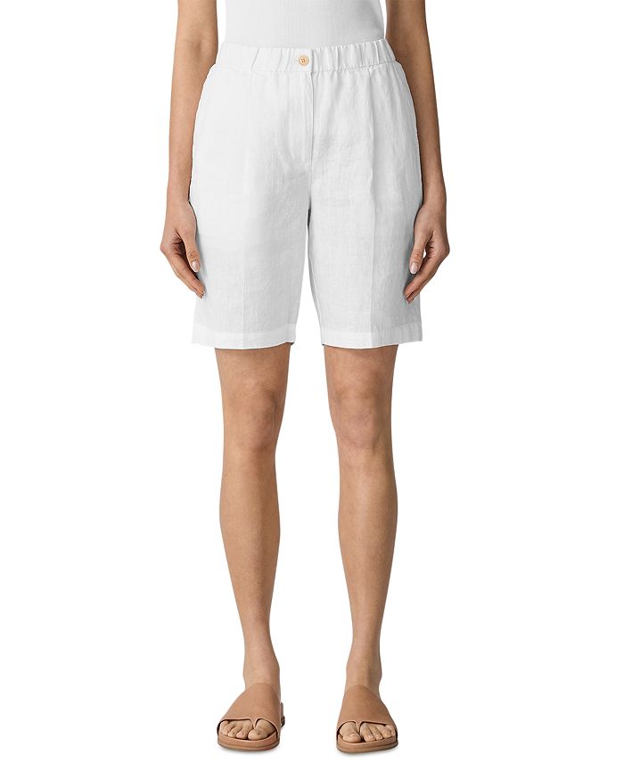 

Льняные шорты Eileen Fisher, белый