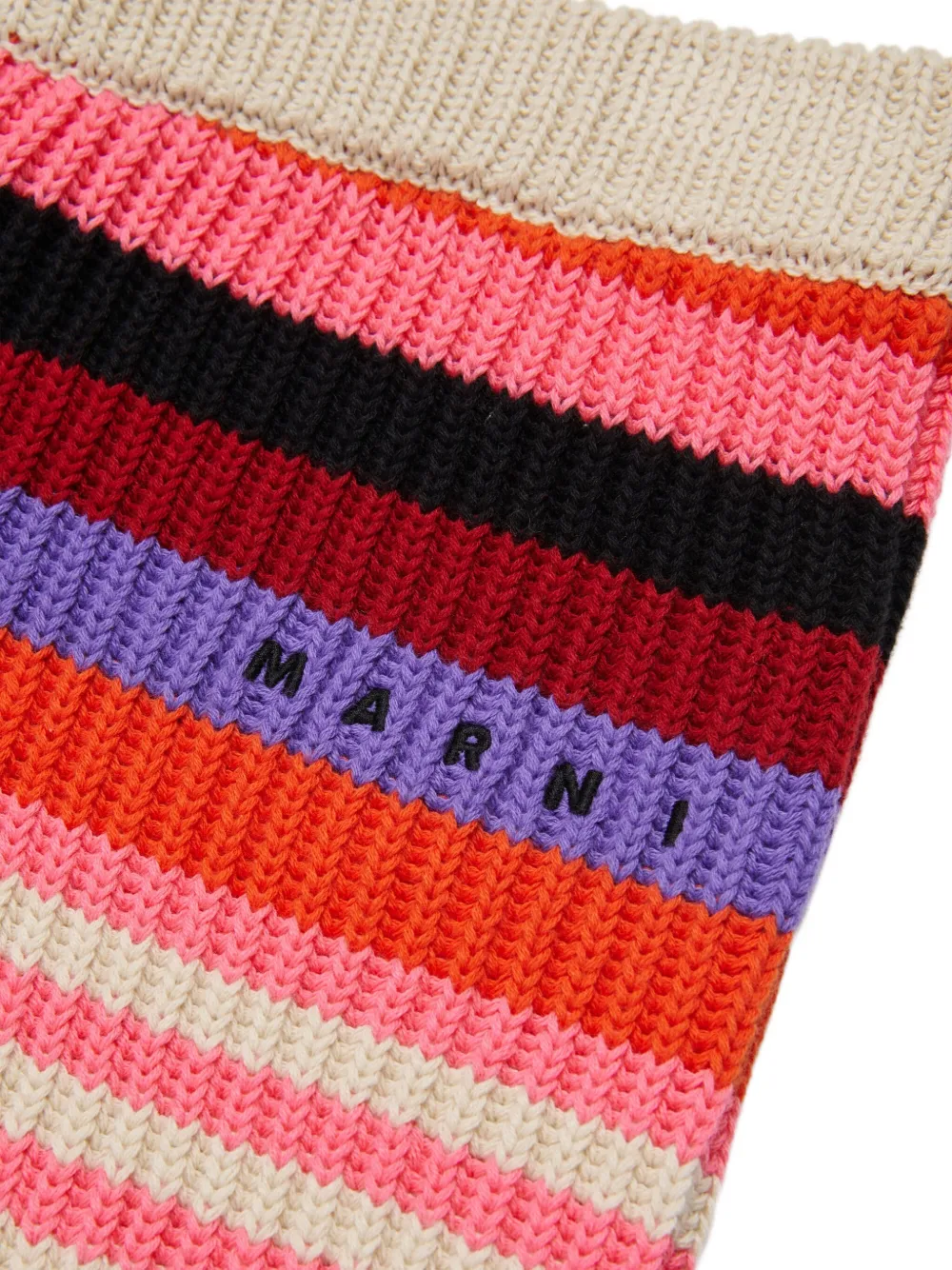 Шорты в полоску Marni Kids, бежевый — фото 3