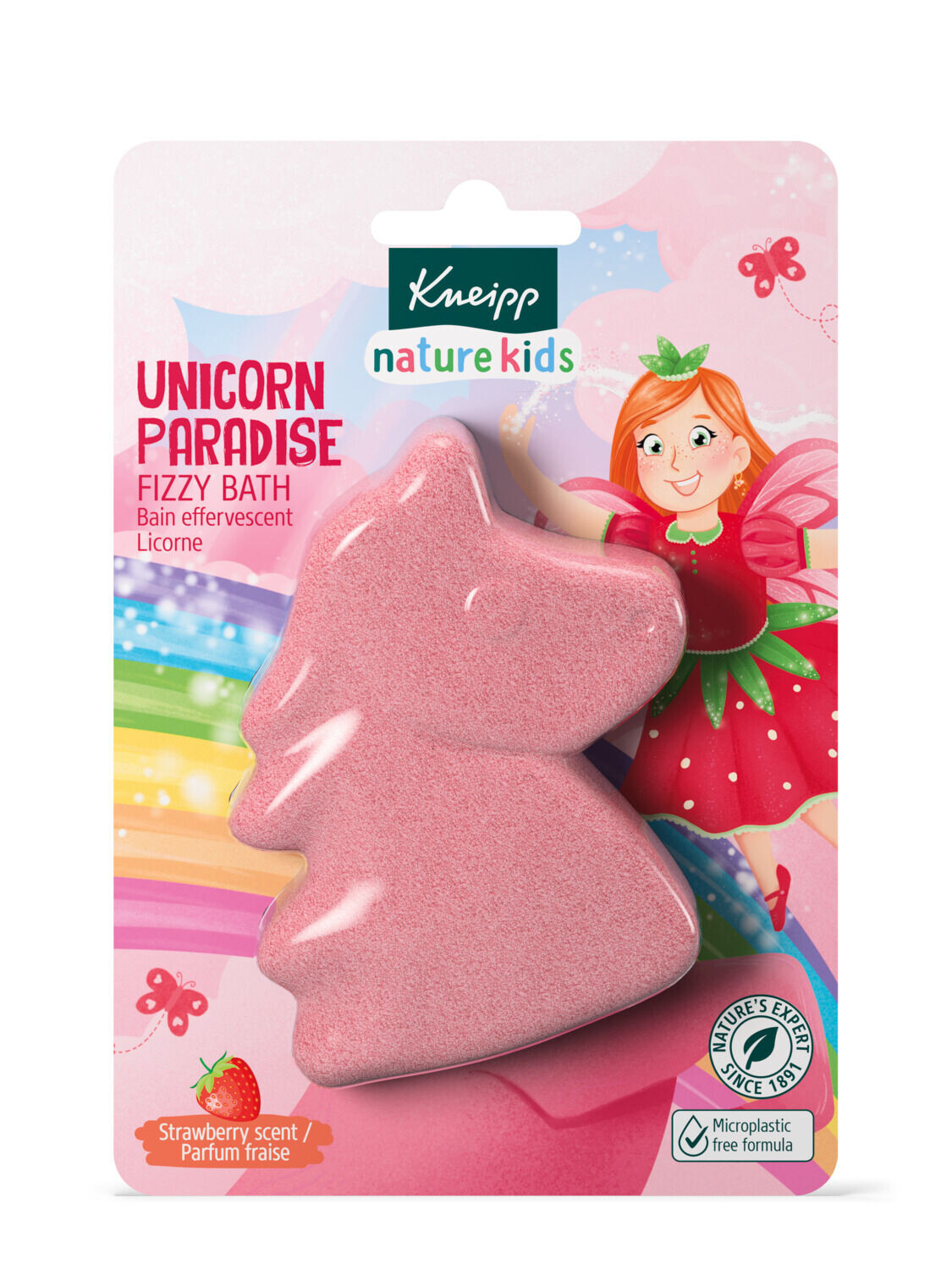 

Сверкающая фигурка для ванны «единорог земля клубника» Kneipp Nature Kids, 1 шт.