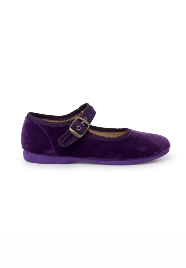 Детские туфли terciopelo hebilla Pisamonas, Morado