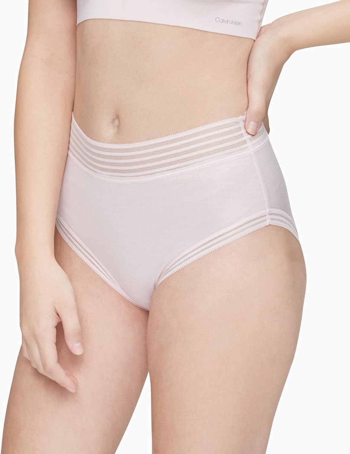 Женские модальные трусы-слипы Calvin Klein с высокой талией, Nymph'S Thigh — фото 2