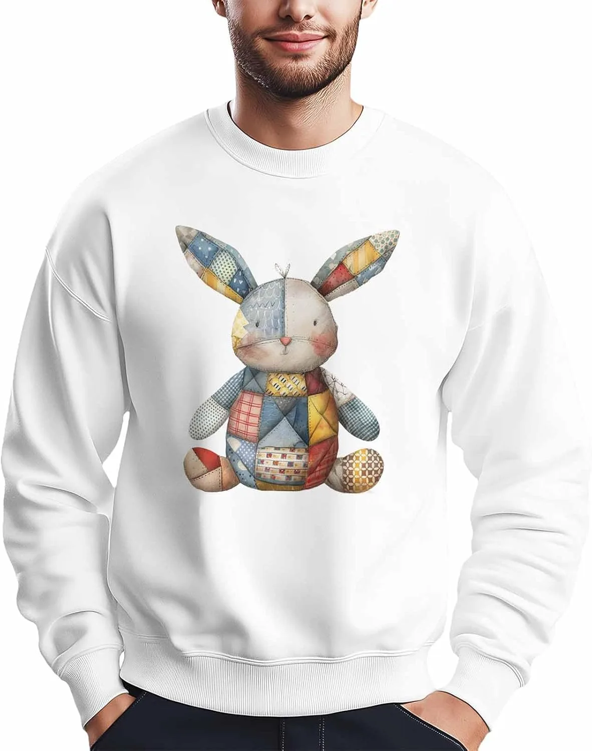 

Bemigo свитшот мужской vintage rabbit oversized с принтом