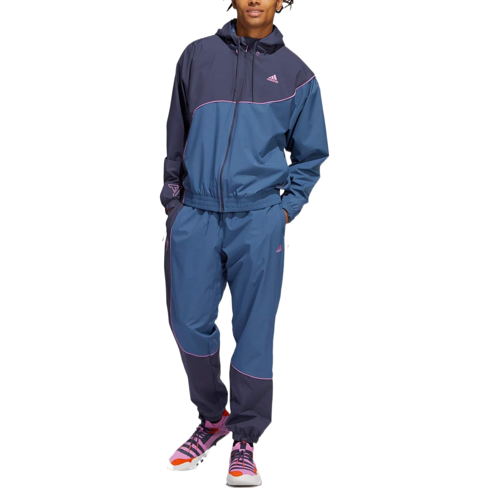 Спортивные брюки adidas Trae Pant Logo HN4513, синий — фото 2