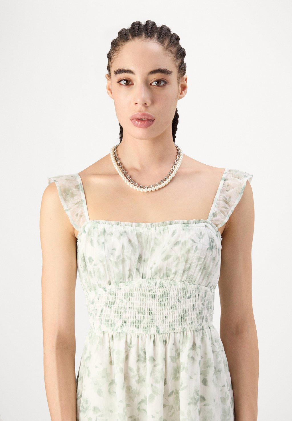 

Повседневное платье SAIDIE MIDI DRESS Hollister Co., белый