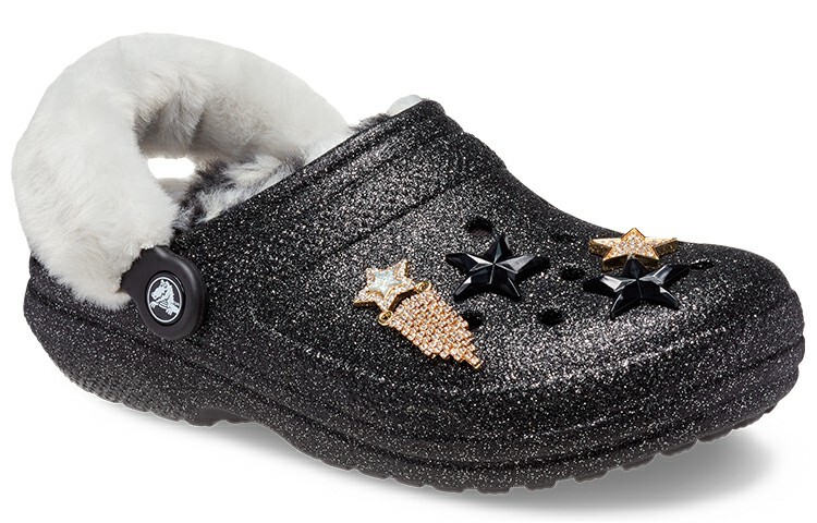 Шлепанцы и сланцы Crocs Classic Lined Clog 'Disco Glitter' — фото 3