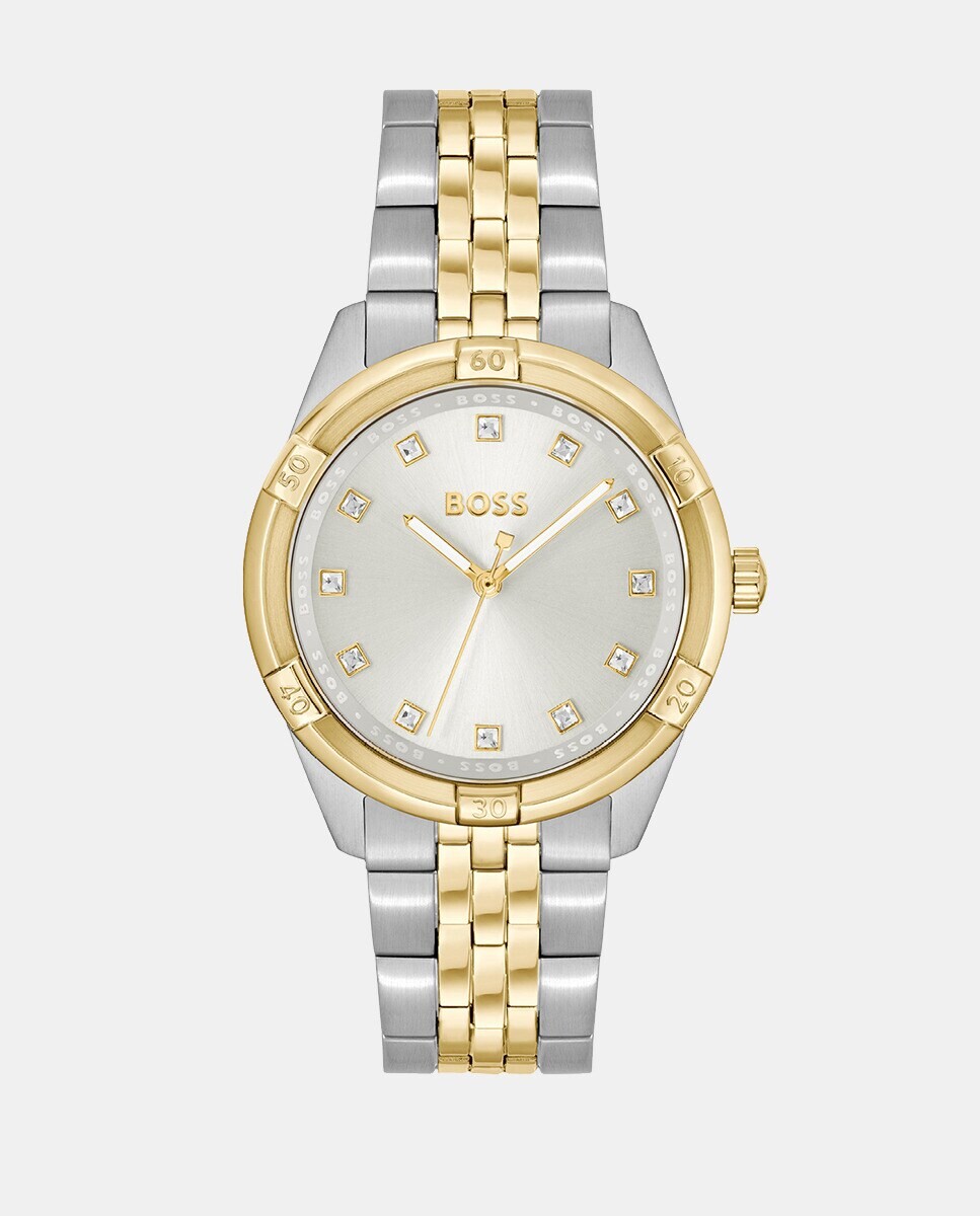 

Двухцветные женские часы Rhea1502700 из стали Boss, мультиколор