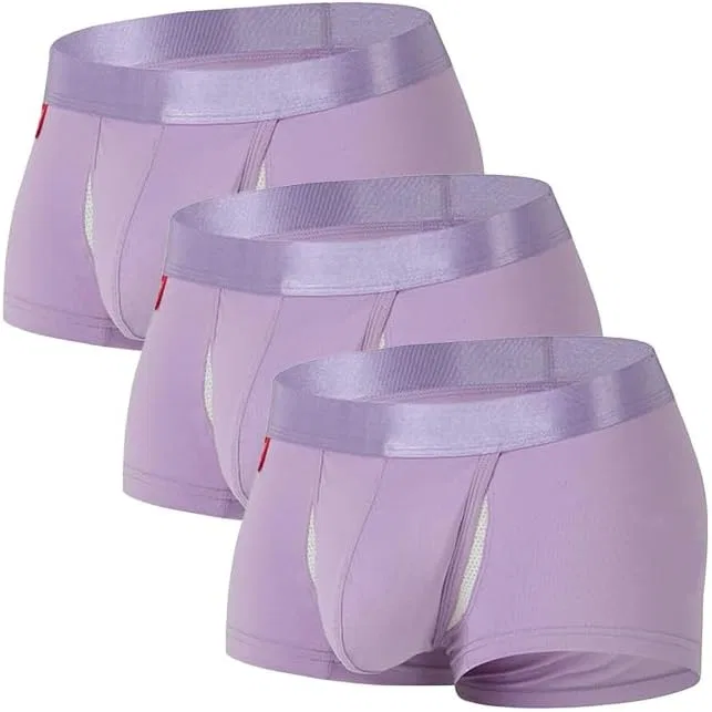 Боксеры дышащие с поддержкой, Light Purple-pc3