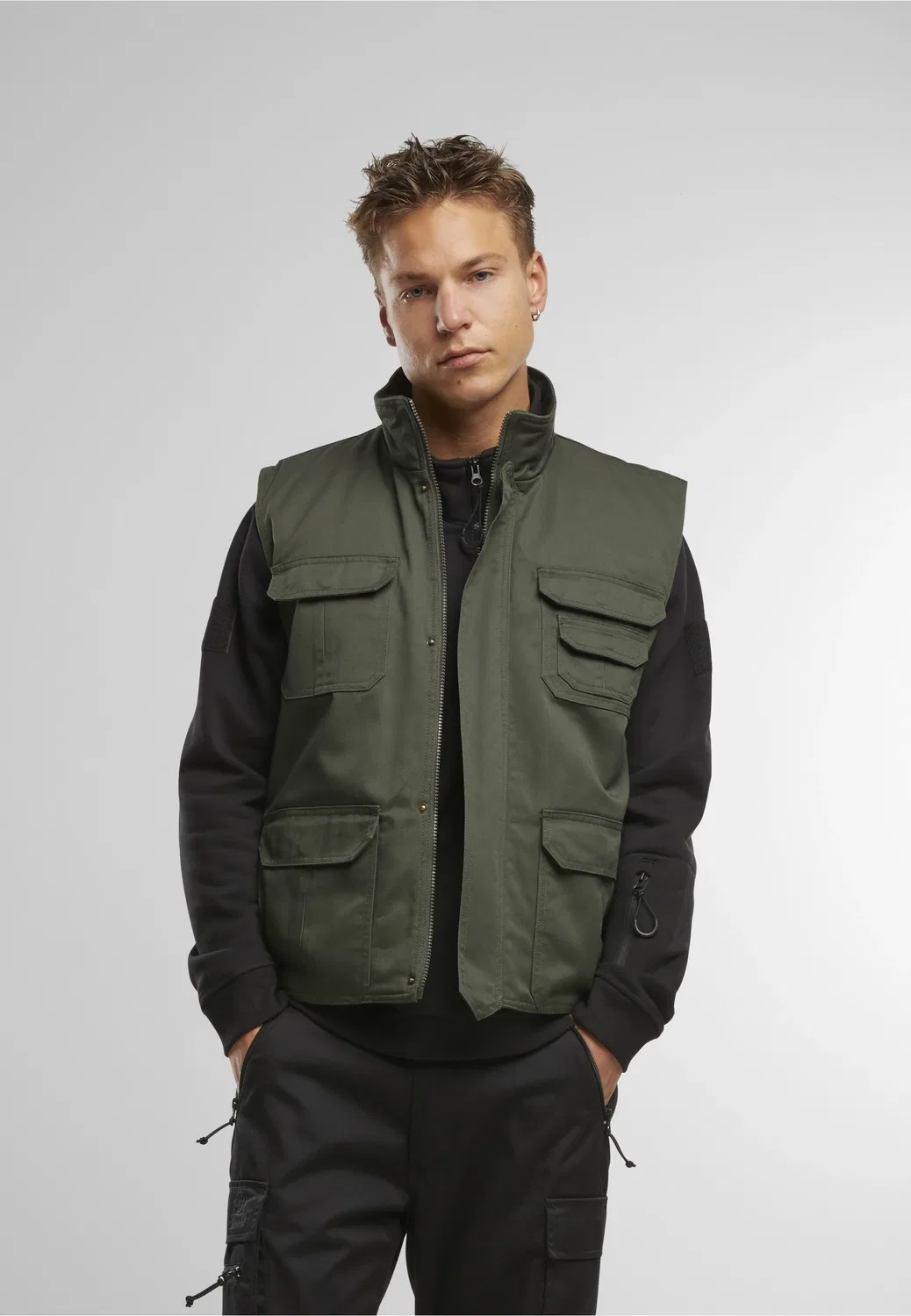 Жилет urban regular fit, Brandit, оливковый — фото 3
