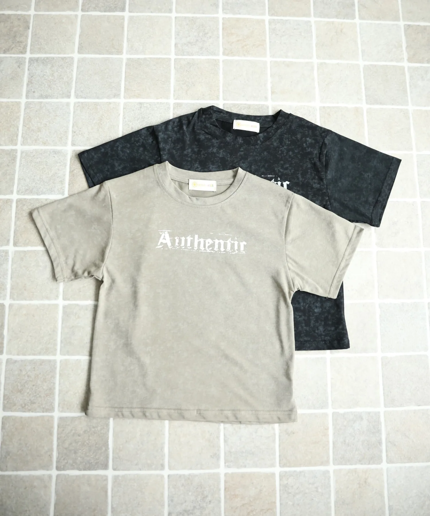 Детская футболка с принтом [aimoha-KIDS-] Aimoha Kids, Grayish beige — фото 3