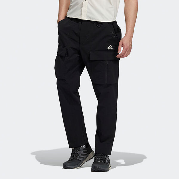 Спортивные штаны Men's adidas Utl Cargo Pants Solid Color Outdoor Multiple Pockets Sports Pants/Trousers/Joggers Black, мультиколор — фото 3