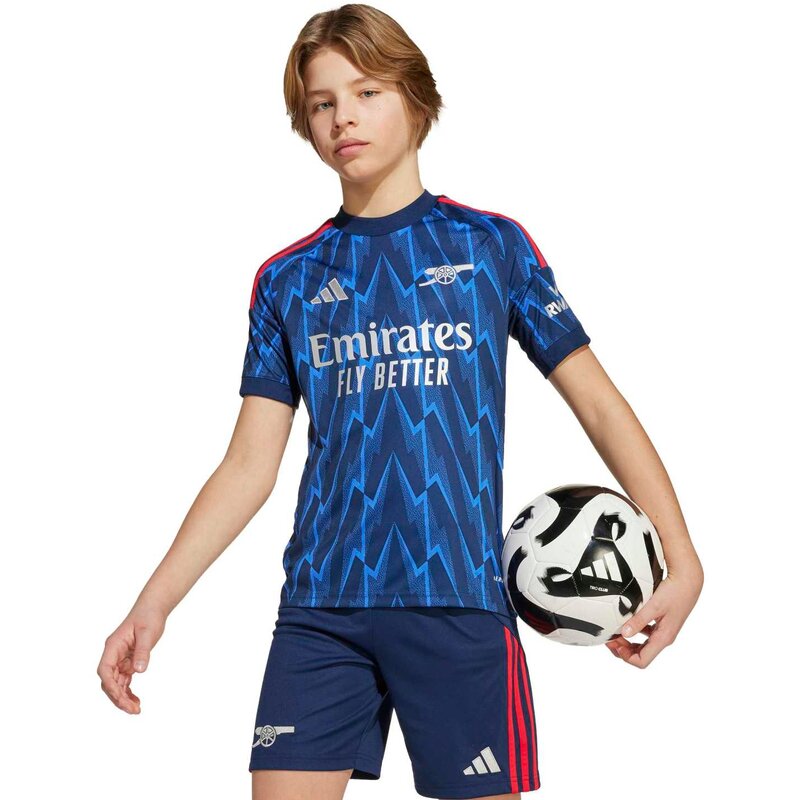 Детская выездная футболка ФК «Арсенал» 25/26 Adidas, мультиколор — фото 3
