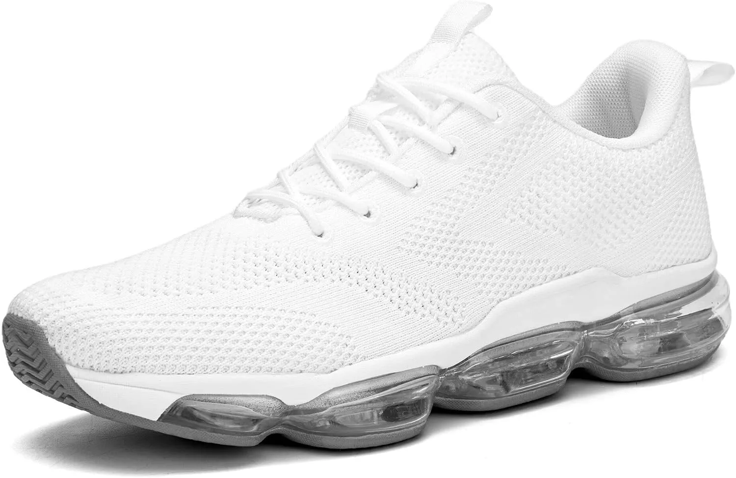 

Мужские беговые кроссовки Air низкие, комфортные, для ходьбы, с шнуровкой, дышащие, модные, теннисные, спортивные, для тренажерного зала, фитнеса, кросс-тренеры Socviis, белый