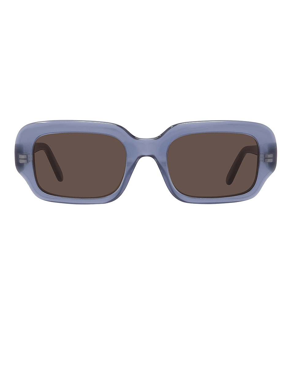 

Тонкие солнцезащитные очки Loewe, Shiny Light Blue & Brown