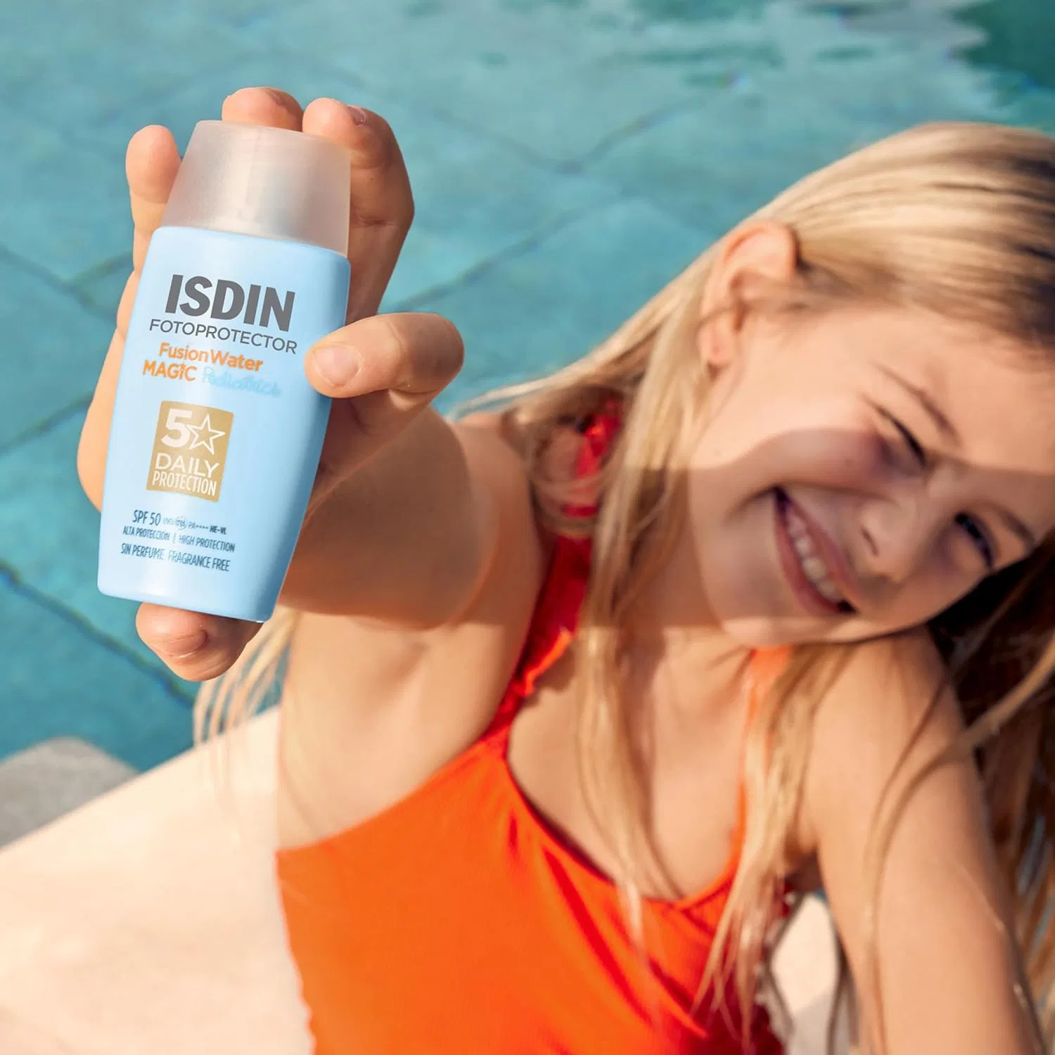 Солнцезащитный крем для лица ISDIN Fusion Water Magic Pediatrics SPF 50, 50 мл Isdin — фото 2