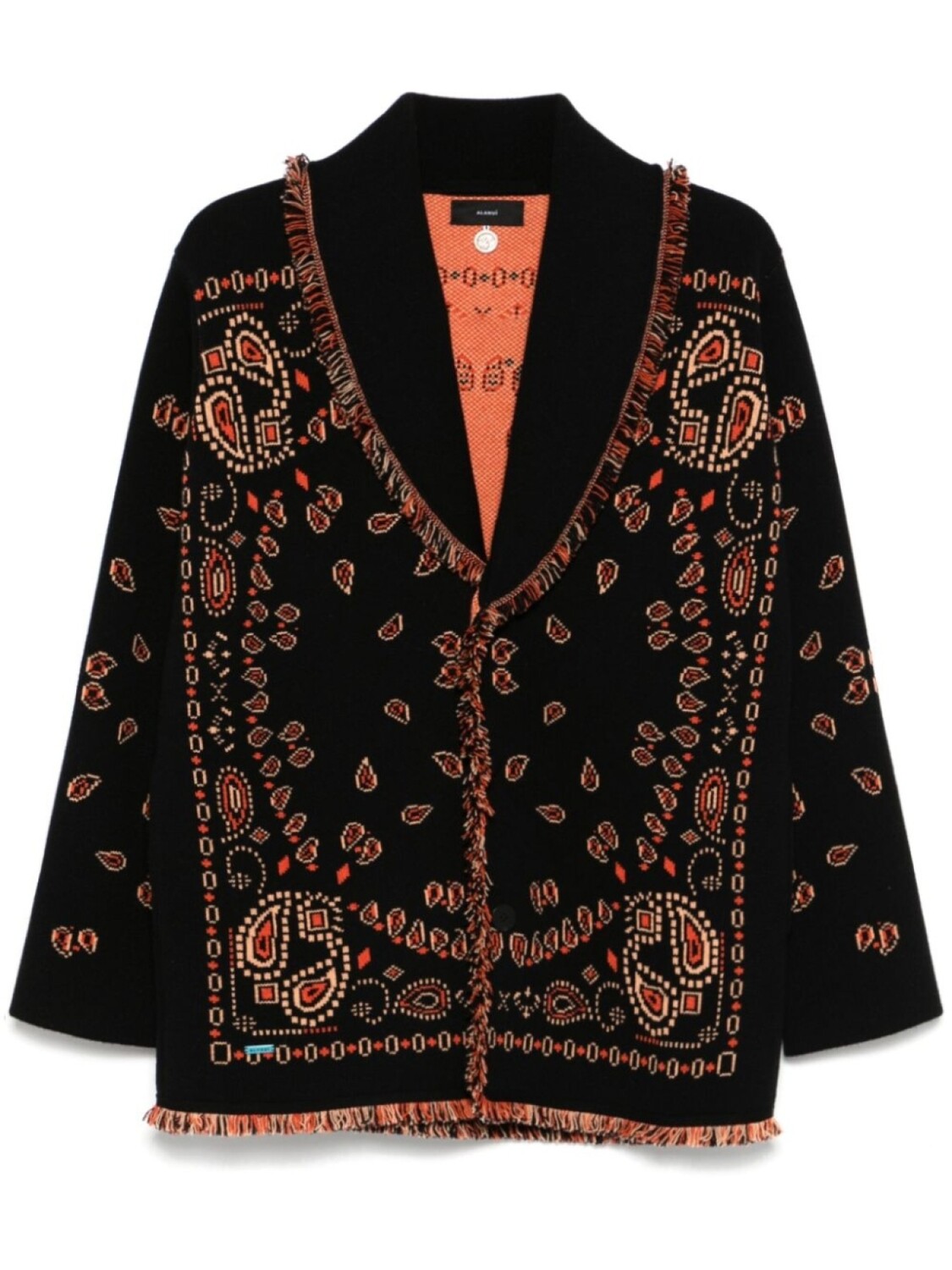 

Alanui жаккардовый кардиган Bandana, черный