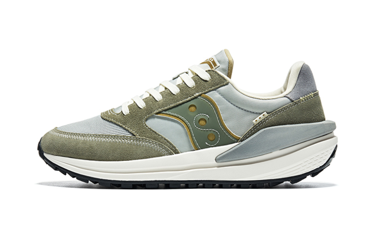 

Jazz Renew нескользящие устойчивые к истиранию низкие кеды Casual Running Shoes Unisex Saucony, серый/зеленый
