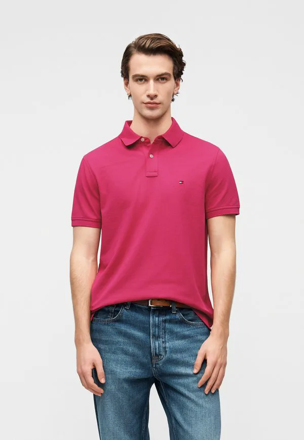 Рубашка-Поло из пике стандартного кроя 1985 года Tommy Hilfiger, Eccentric Magenta