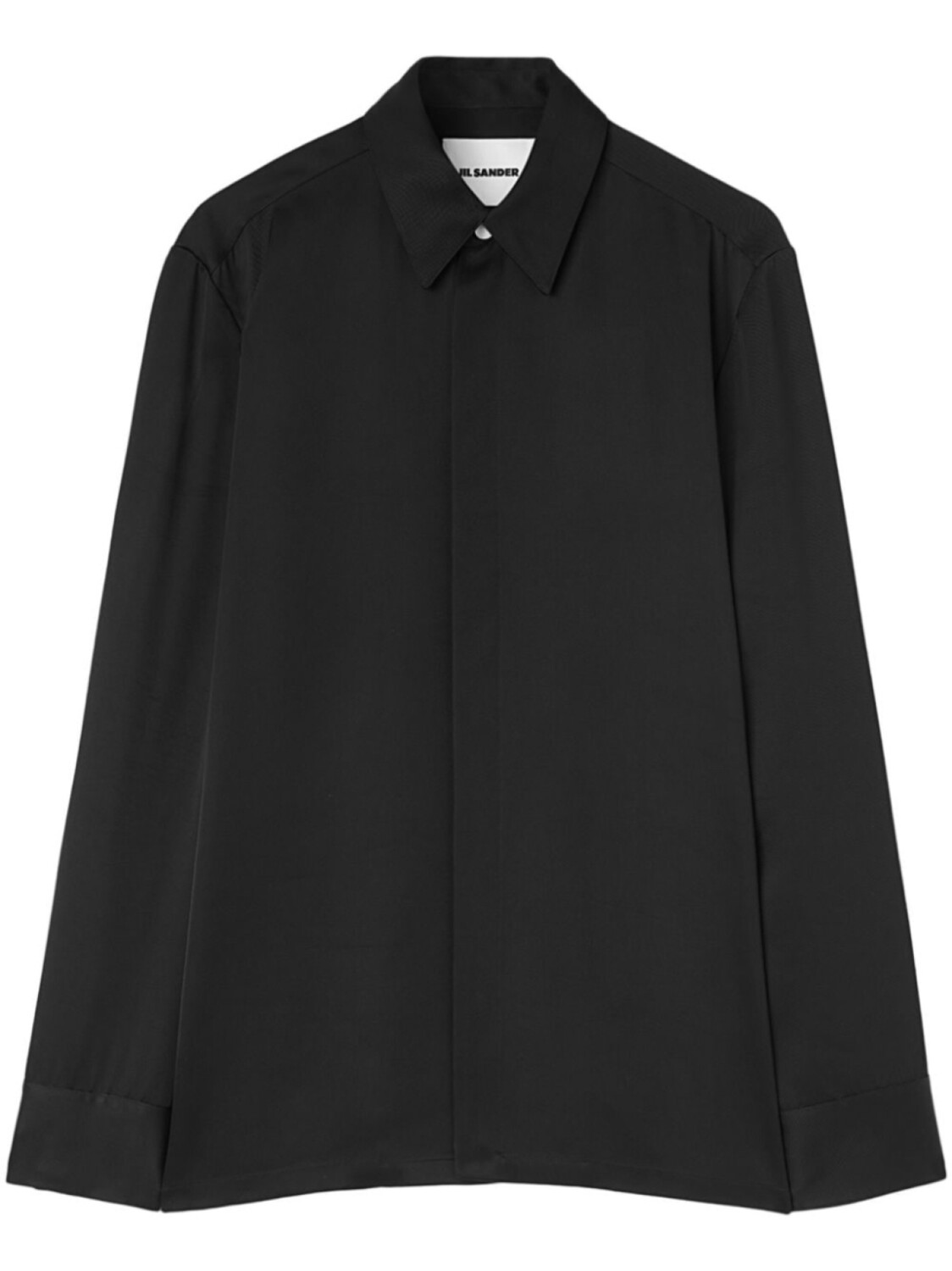 

Jil Sander рубашка с потайной застежкой, черный