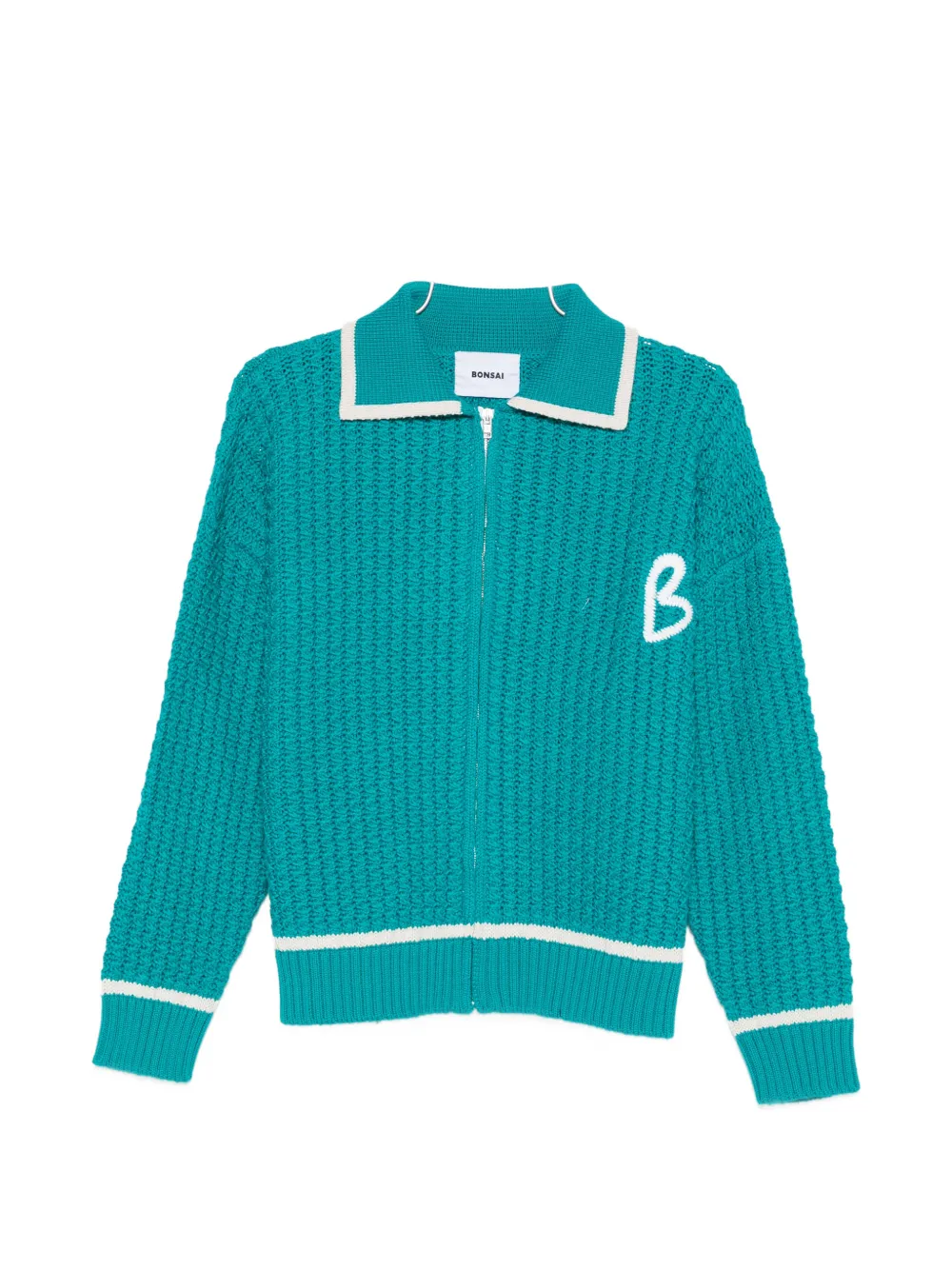 

Кардиган на молнии с вышивкой Bonsai, зеленый