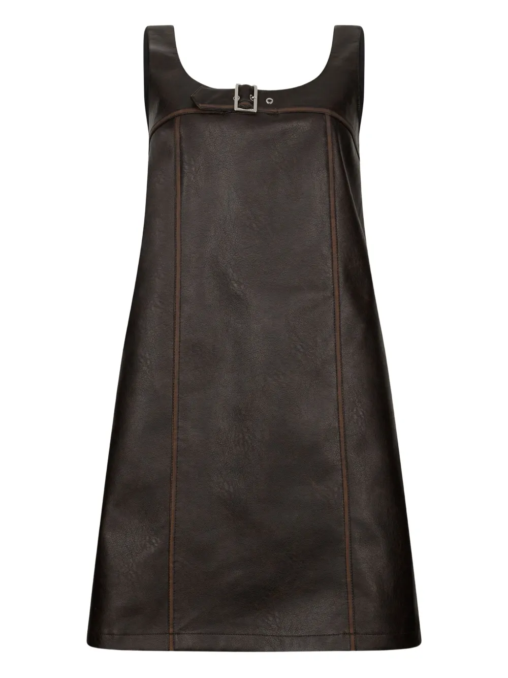 

Короткое платье из ткани с покрытием LIU JO, коричневый