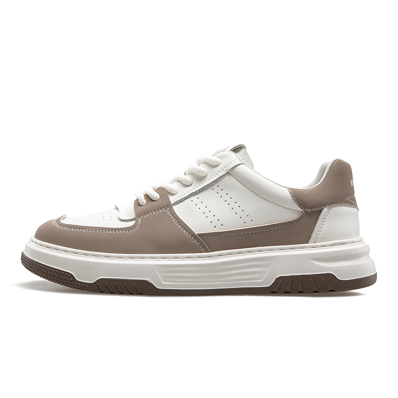 

KANGNAI Мужские лоу-топ скейтборд кроссовки белый/хаки, цвет White/Khaki