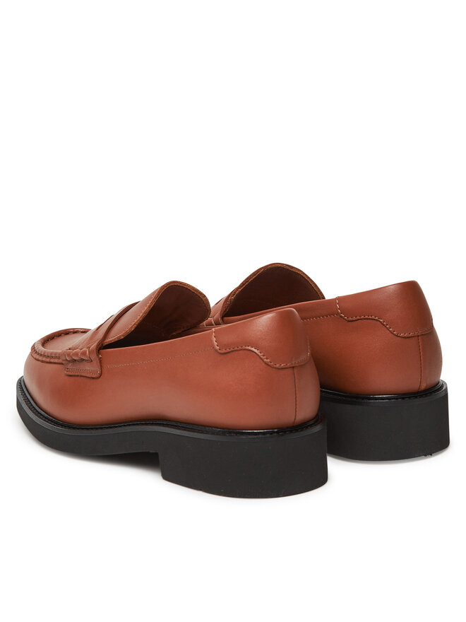 Тапочки Crest Squarish Toe Penny Loafer FW0FW08633 Tommy Hilfiger, коричневый — фото 3