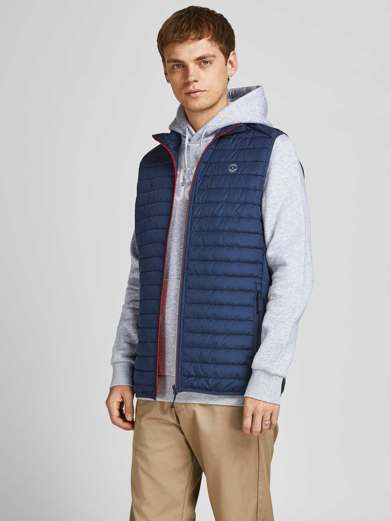 

Утепленный жилет Jack & Jones Stepp Übergangs Jacke ohne Ärmel JJEMULTI, синий