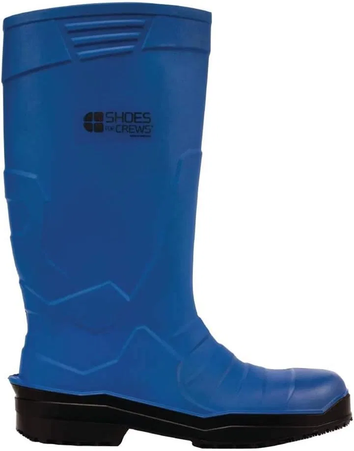 Обувь для экипажей Sentinel - Wasserfester Sicherheits-Gummistiefel aus PU, S4, gepolsterte Einlegesohlen, Rutschhemmende, isoliert bis -20°C, высотой 38 см - для Damen und Herren Shoes for Crews, Blue