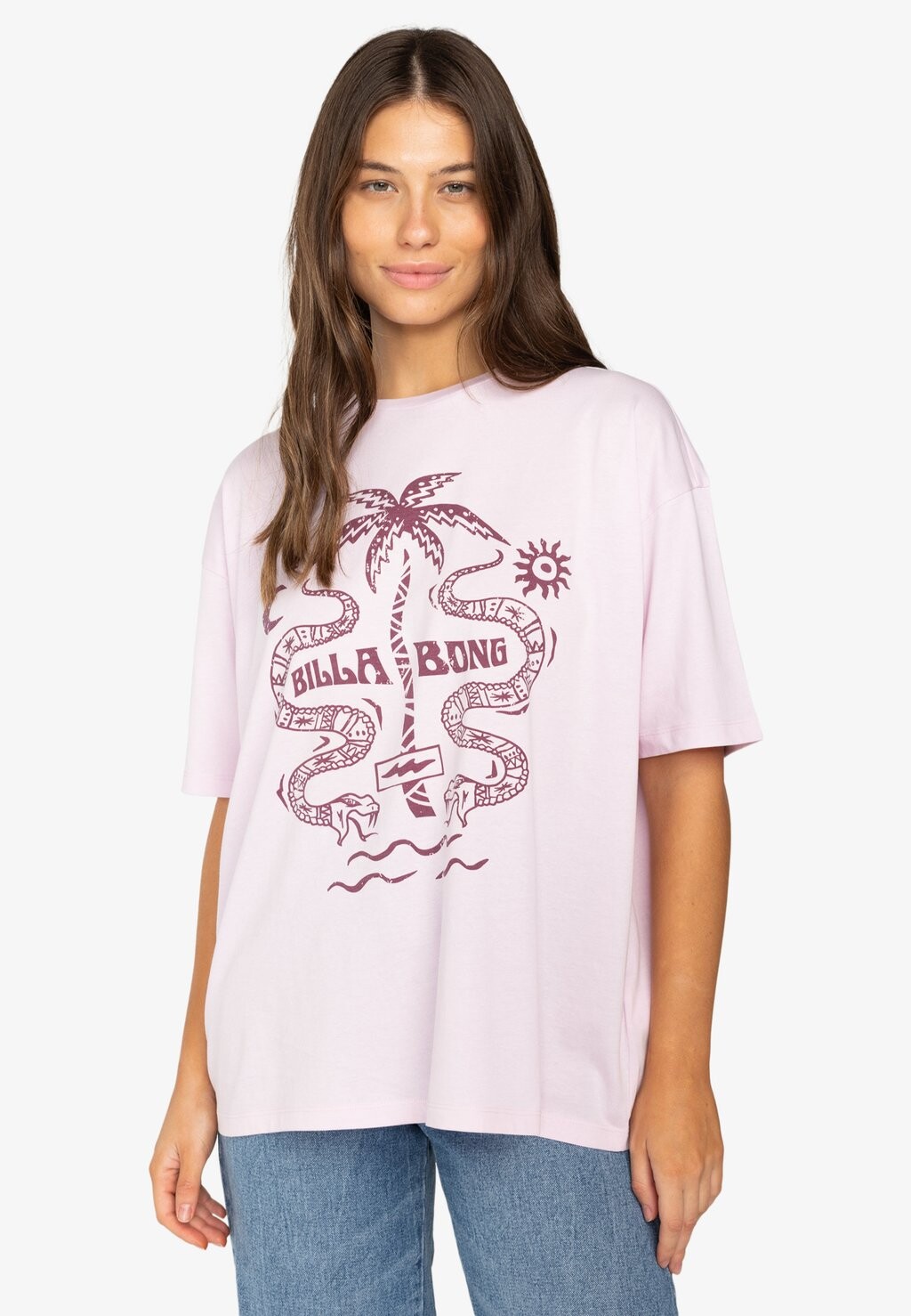 

Футболка с принтом SLOW DOWN Billabong, сиреневый