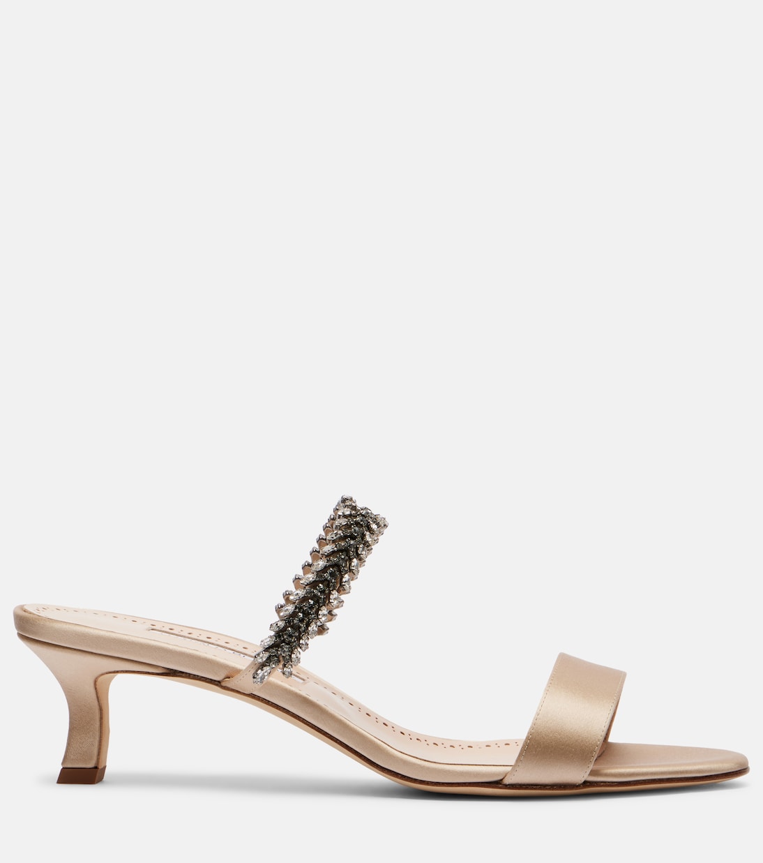 Kifasan атласные мюли с декором Manolo Blahnik, 2601 Mnud — фото 4
