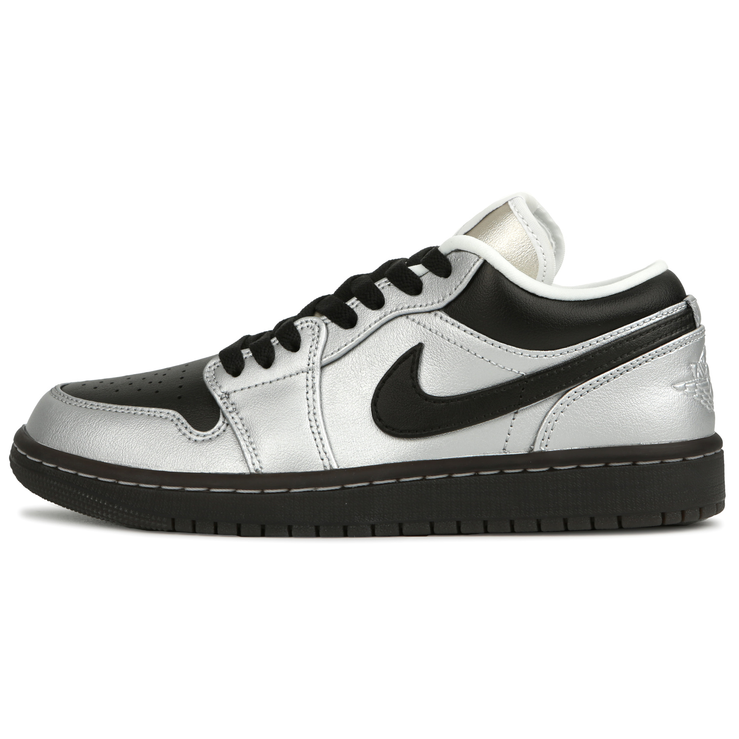 Jordan Кроссовки баскетбольные низкие Unisex Silver с амортизацией Air 1 в винтажном стиле — фото 3