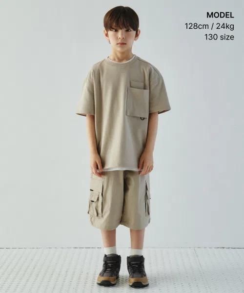 Детская футболка MUSINSA STANDARD KIDS оверсайз — фото 3