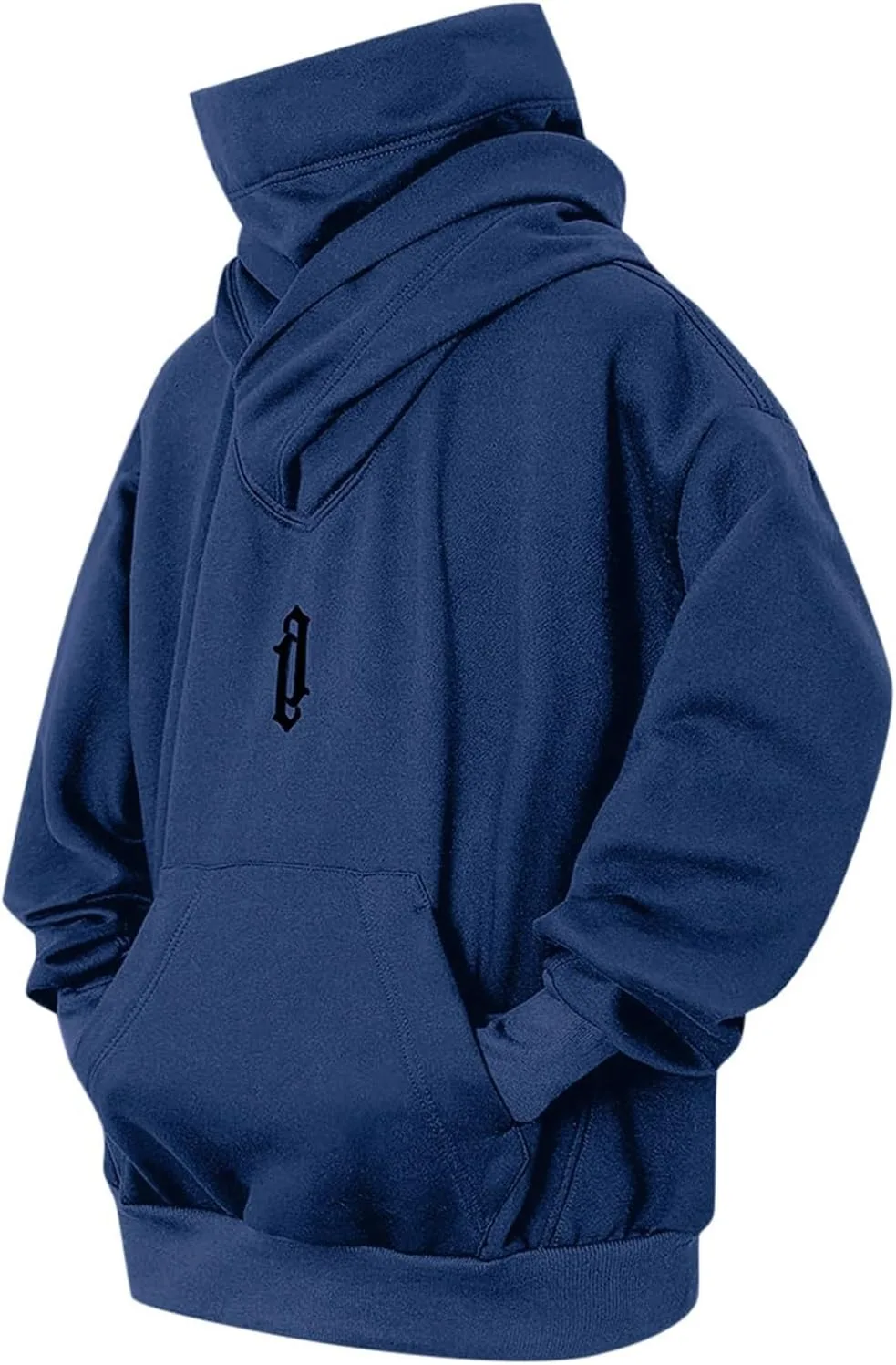 

Мужская толстовка с капюшоном Casual, длинный рукав, свободный крой, с вышитым карманом