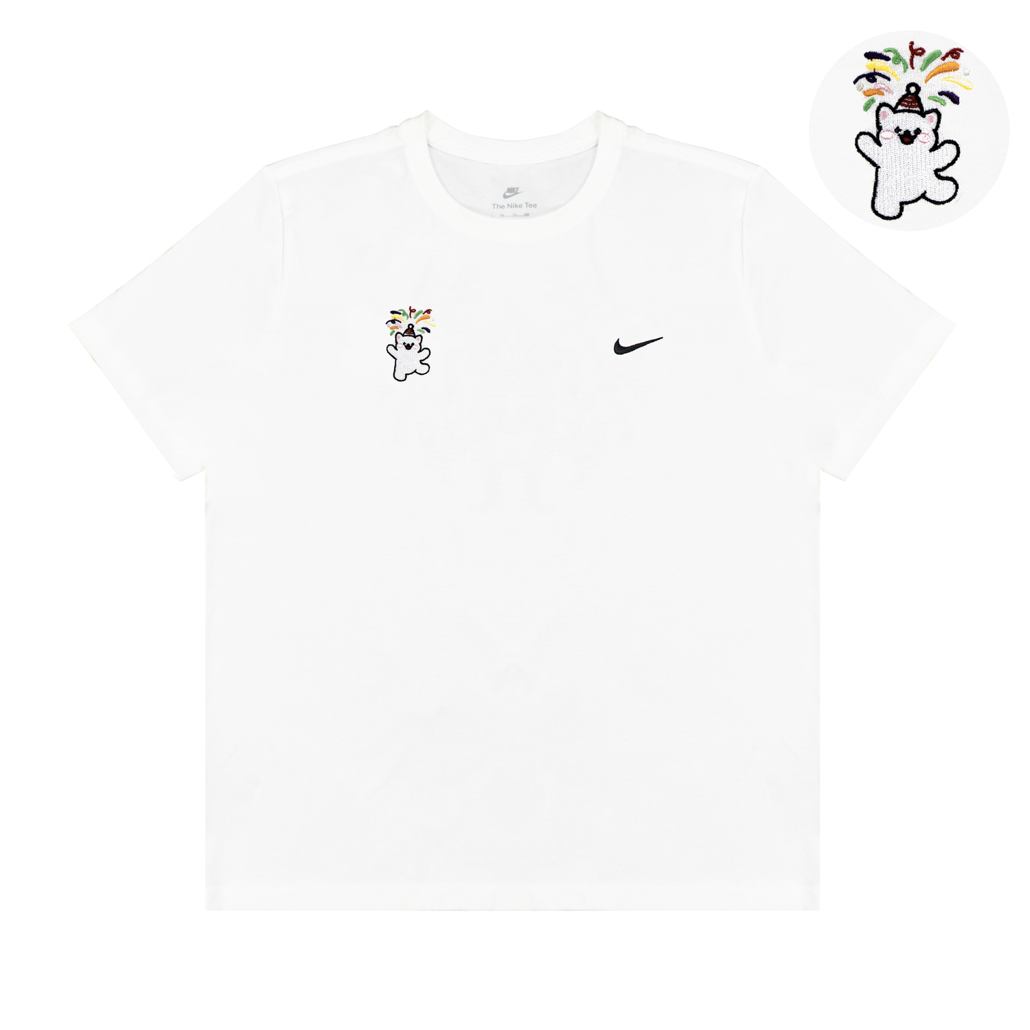 Футболка с короткими рукавами унисекс белая Nike
