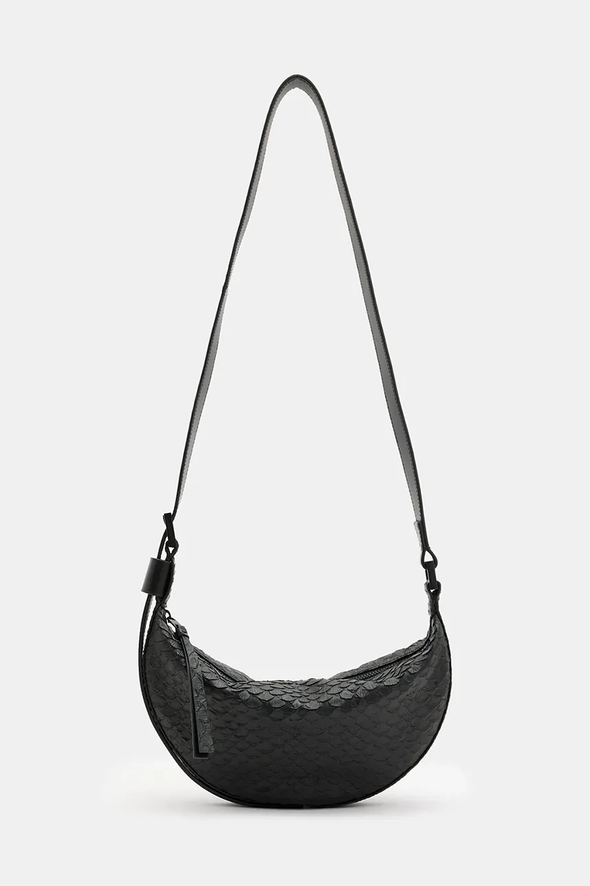 

Кожаная сумка HALFMOON SNAKE AllSaints, черный