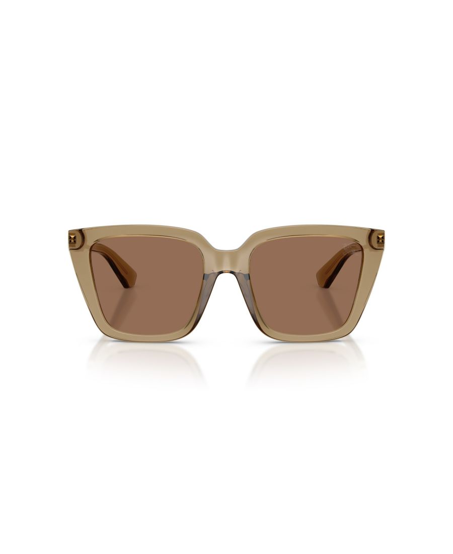 Женские квадратные солнцезащитные очки, BE4473U Burberry, Yellow — фото 3