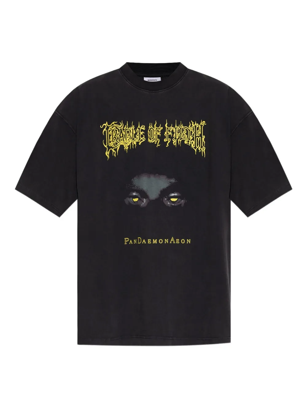 

Футболка с графическим принтом VETEMENTS, черный