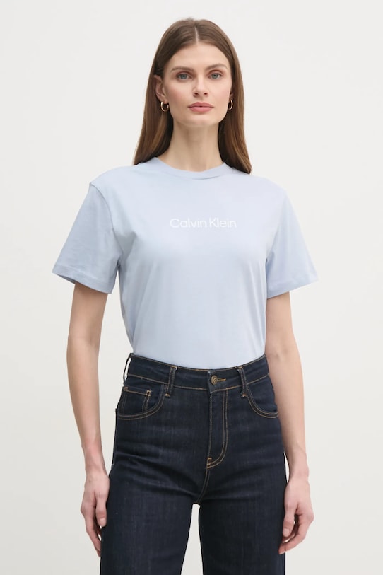 

Хлопковая футболка Calvin Klein, синий