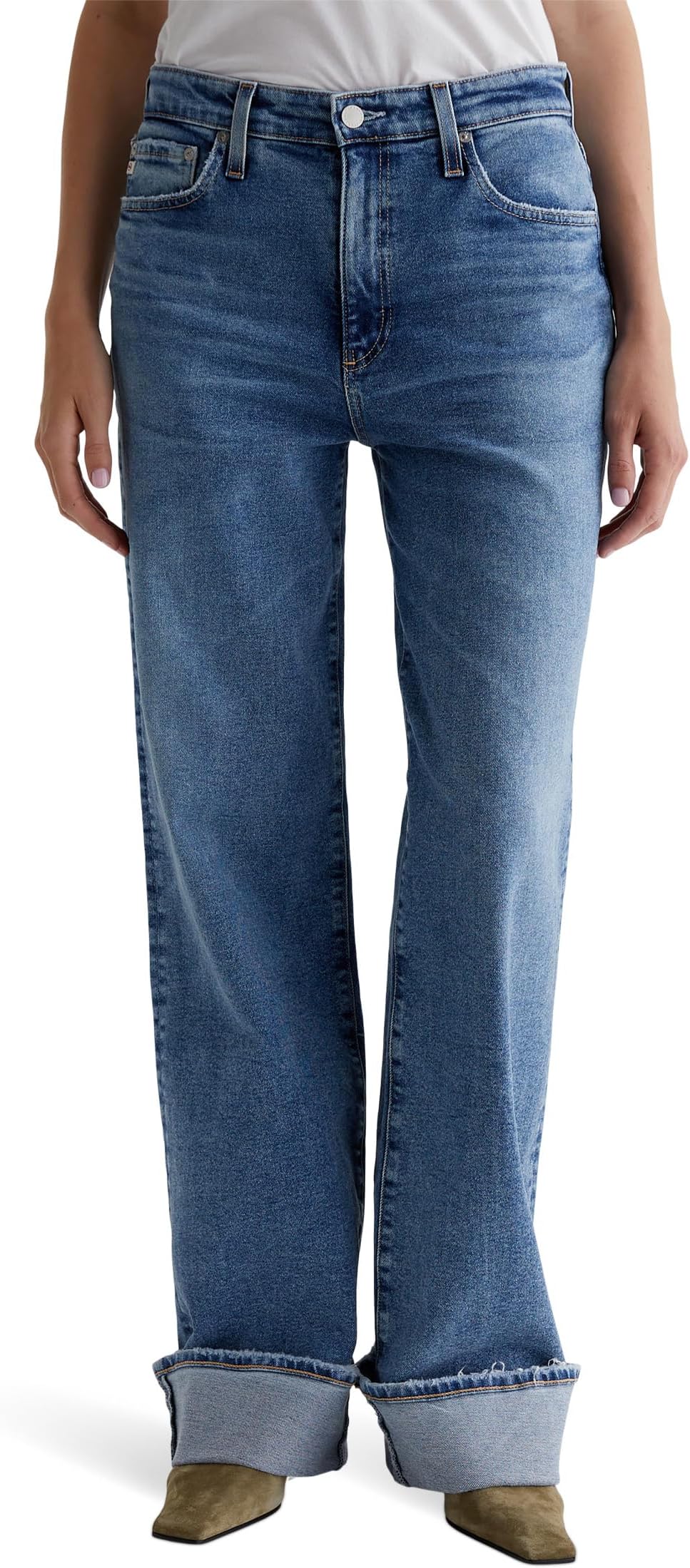 

Джинсы AG Jeans Kora High Rise Wide Leg in 18 Years Atlantic, 18 Years Atlantic