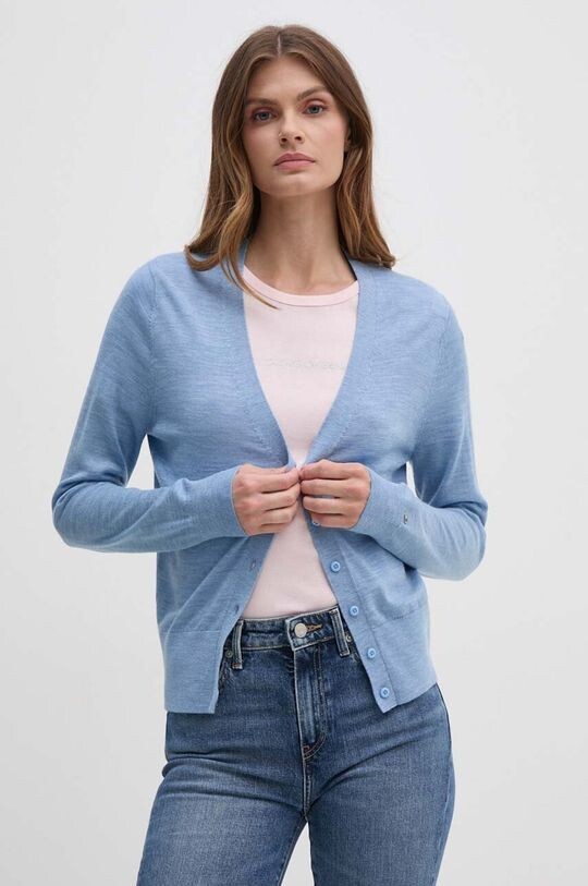 

Шерстяной кардиган Tommy Hilfiger, синий