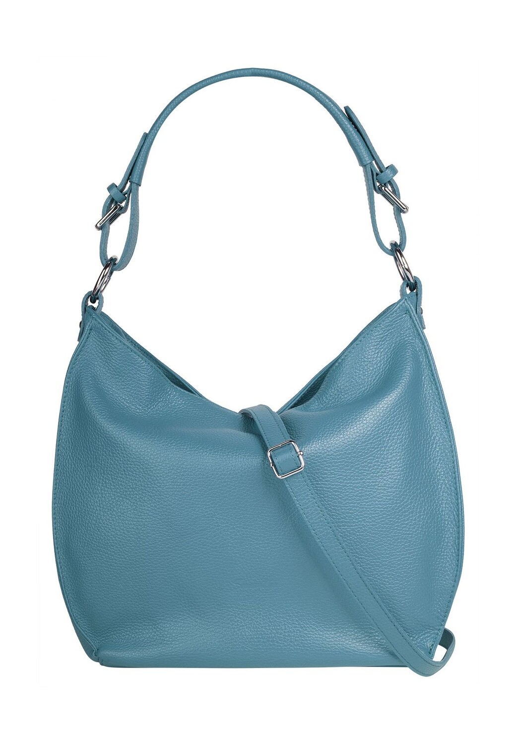 

Шопер, натуральная кожа, сделано в Италии Samantha Look, синий
