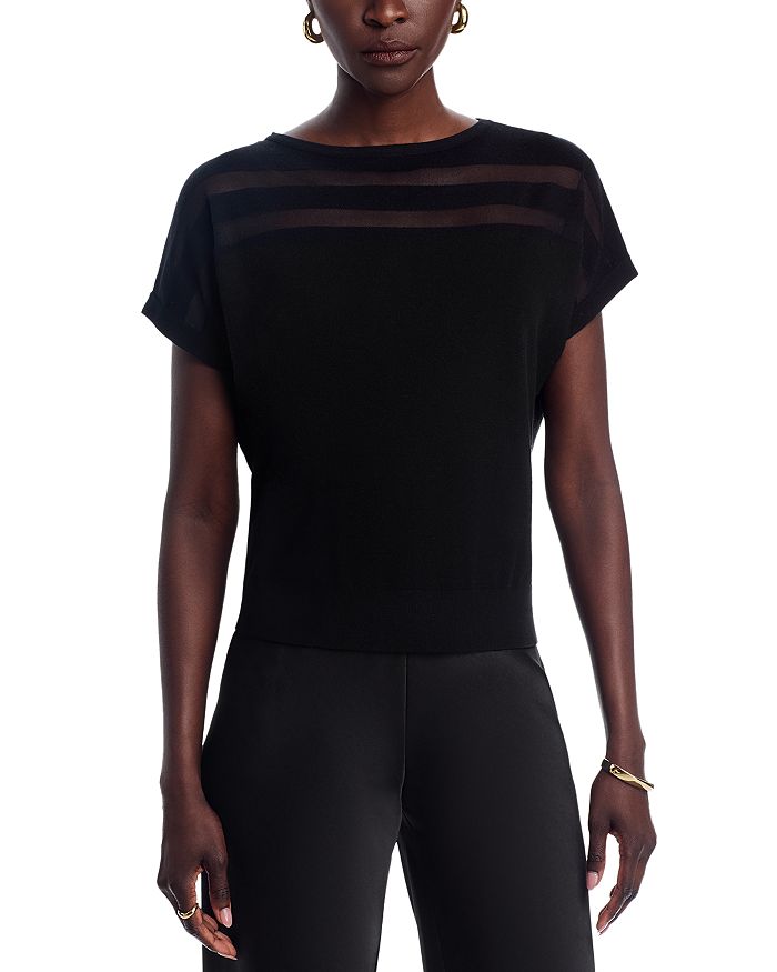 

Свитшот с сетчатыми вставками Sioni, черный