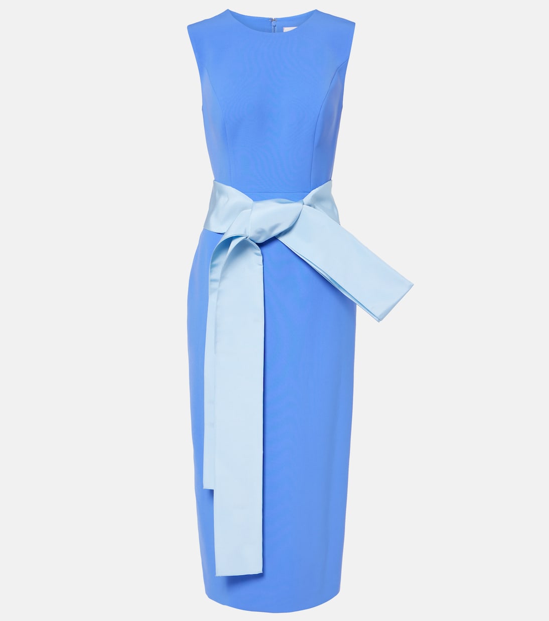 

Коктейльное платье из крепа Carolina Herrera, Delphinium Multi