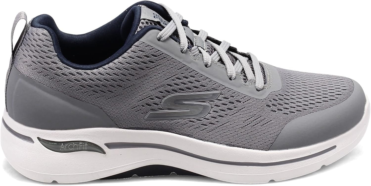 Мужские кроссовки для ходьбы Skechers Gowalk с поддержкой свода стопы, синий/серый — фото 4