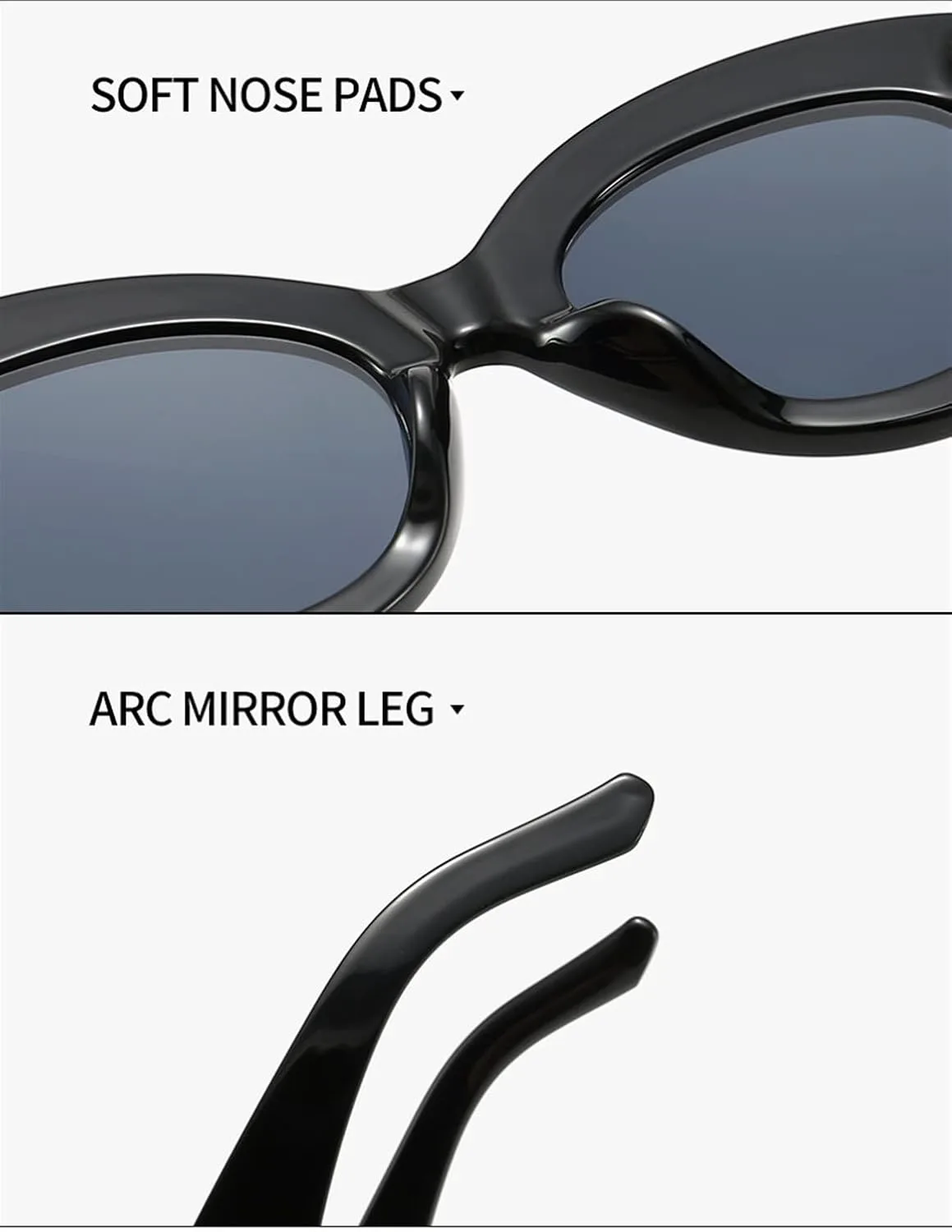 

Модные солнцезащитные очки GAOXIN в крупной оправе «кошачий глаз» для мужчин и женщин, идеально подходящие для отдыха на природе (Цвет: F, Размер: Средний), F