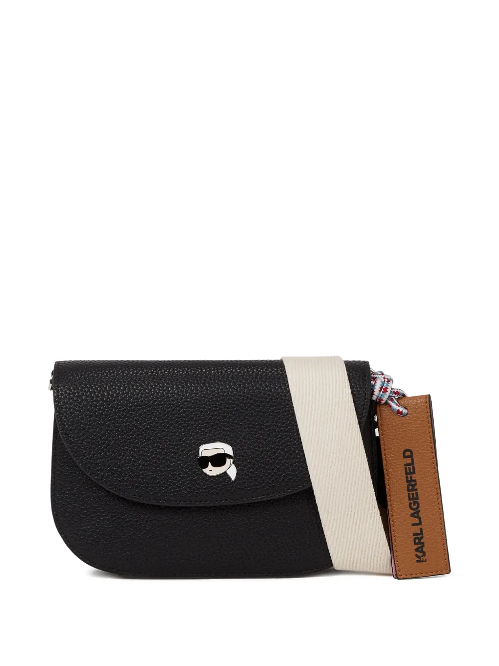 

Сумка через плечо Ikon с клапаном KARL LAGERFELD, черный