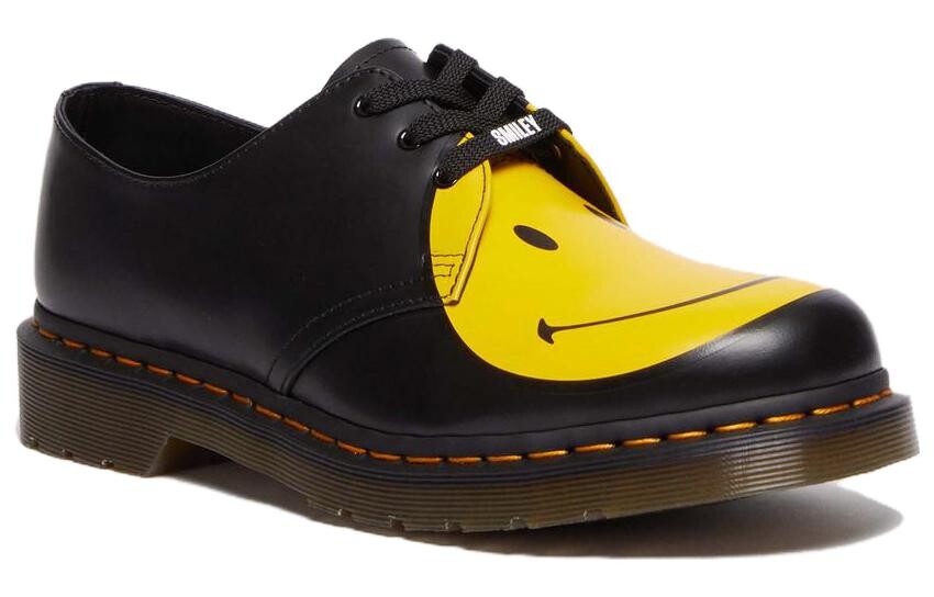 Dr.Martens 1461 Женская Повседневная обувь Женская, Black/Yellow — фото 2